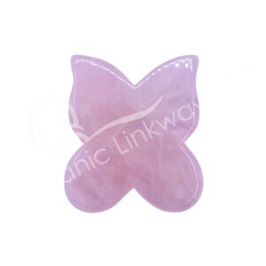 Rose Quartz Butterfly Gua Sha Massager