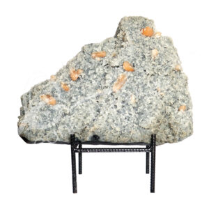 (CLOSE OUT) SPECIMEN - APOPHYLLITE & STILBITE, MIXED COLORS ON METAL STAND 15 X 21"