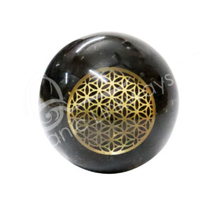 Lodstone in Orgone with Flower of Life Sphere