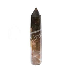 Polished Fire Quartz Obelisk 6 Sides