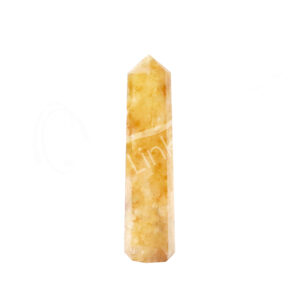 Polished Yellow Quartz Six Sides Obelisk