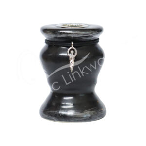 Black Ceramic Mini Candle Holder with Goddess