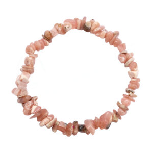 BRACELET - CHIPS RHODOCHROSITE (5-8 MM) 7.5"