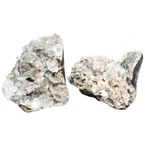 (CLOSE OUT) SPECIMEN - APOPHYLLITE, GREEN WITH  MICRO HEULANDITE 6-10"