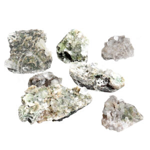(CLOSE OUT) SPECIMEN - APOPHYLLITE, GREEN WITH  MICRO HEULANDITE 2-5"