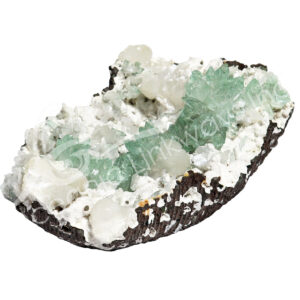 (CLOSE OUT) CLUSTER - APOPHYLLITE, GREEN & STILBITE 5 X 7 X 3"