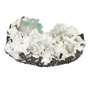 CLUSTER - APOPHYLLITE, GREEN & STILBITE 3 X 4 X 1.5"