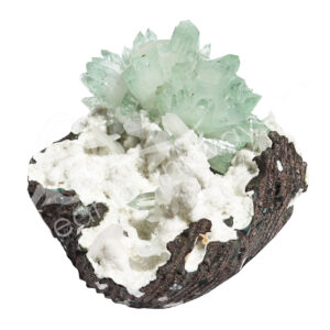 (CLOSE OUT) CLUSTER - APOPHYLLITE, GREEN & STILBITE 3 X 3 X 3"