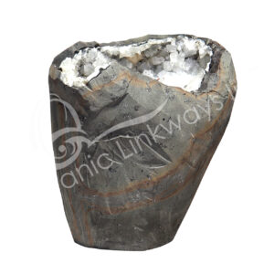 (CLOSE OUT) GEODE - APOPHYLLITE WITH HEULANDITE 13 X 12 X 9"