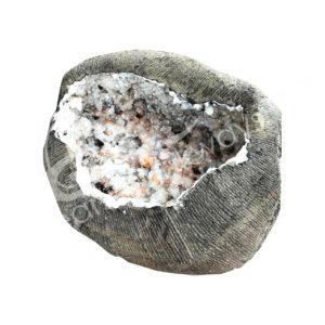 GEODE - APOPHYLLITE & STILBITE ON METAL STAND 36 X 39"