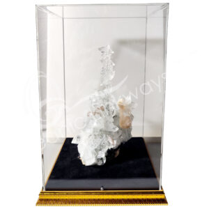 (CLOSE OUT) SPECIMEN - APOPHYLLITE IN ACRYLIC DISPLAY 8"