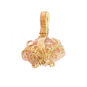 Rouge Sunstone Wire Wrap Pendant