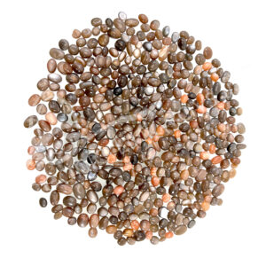 Peach and Black Moonstone Ex Tumbled Stones
