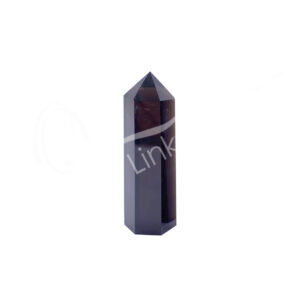 Polished Black Obsidian Six Sides Obelisk