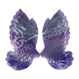 Pair of Fluorite Butterfly and Angel Wings