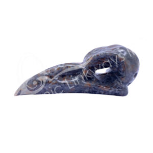 Yooperlite Raven Skull Carving