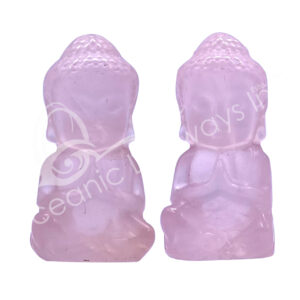 Rose Quartz Buddha Carving