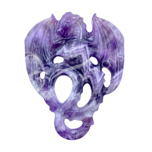 Amethyst Dragon Plaque Carving