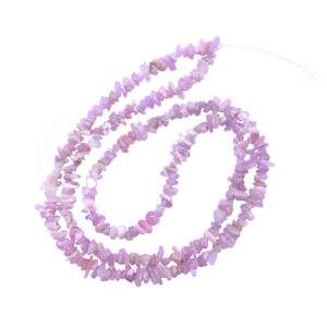 CHIPS NECKLACE - KUNZITE (5-8 MM) 32"L