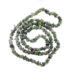CHIPS NECKLACE - JADE, NEPHRITE (5-8 MM) 32"L
