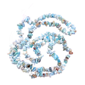 CHIPS NECKLACE - LARIMAR (5-8 MM) 32"L
