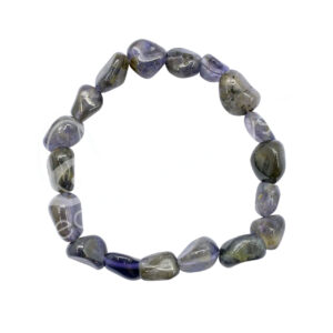 BRACELET - TUMBLED STONES IOLITE (10 X 12 MM) 7.15-7.25"