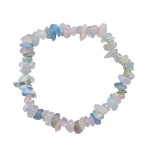 Morganite Chips Elastic Bracelet (5-8 mm) 7.15-7.25"