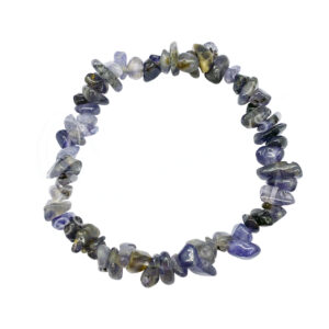 BRACELET - CHIPS IOLITE 7 (5-8 MM) 7.15-7.25"