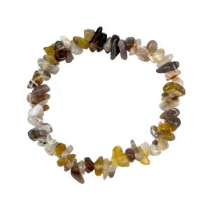BRACELET - CHIPS AGATE, BOTSWANA (5-8 MM) 7.15-7.25"