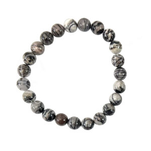 BRACELET - JASPER, PURPLE PICASSO (8 MM) 7.15-7.25"