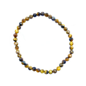Tiger Eye Faceted Beads Bracelet