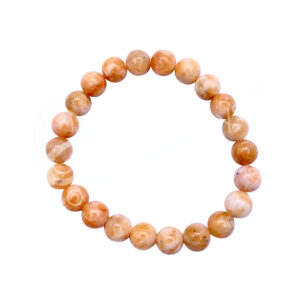 BRACELET - CALCITE, ORANGE (8 MM) 7.15-7.25"