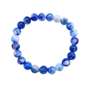 Polished Blue Chrysocolla Elastic Bracelet