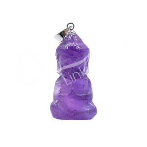 PENDANT - BUDDHA AMETHYST 1"