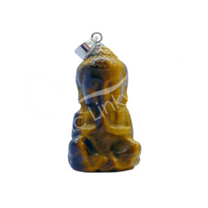 Buddha-shaped Tiger Eye pendant