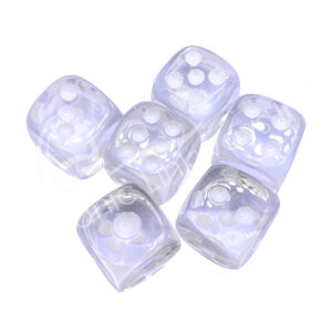 Crystal Quartz Dice 0.5"