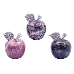 Rhodonite Apple Carving