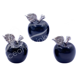 Black Obsidian Apple Carving
