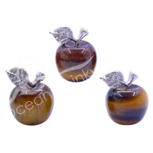 Tiger Eye Apple Carving