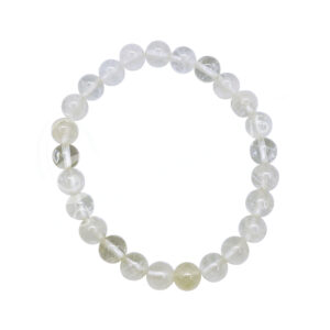 BRACELET - CRYSTAL QUARTZ (50% CLARITY) (8 MM) 8-8.5"