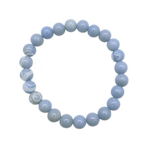 BRACELET - ANGELITE (8 MM) 8-8.5"