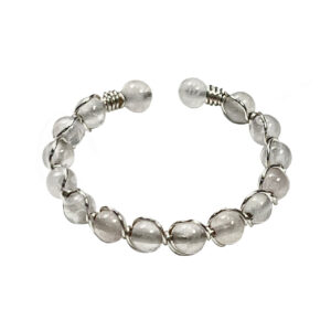 Rose Quartz Beads Adjustable Ring