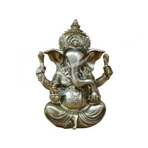 GOLD GANESHA STATUE 4.95"L X 6.10"H