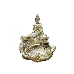 GOLD BUDDHA BACKFLOW CONE BURNER 3.90"L X 4.30"H