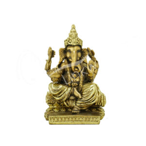 GOLD GANESHA SITTING STATUE