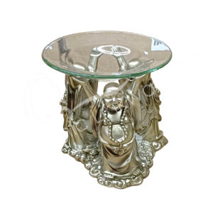 GOLD HAPPY BUDDHA OIL BURNER 4.70"L X 4.40"H