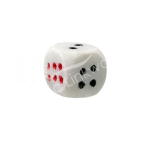 White Marble Dice 1"