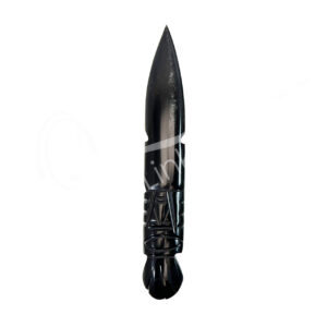 Silver Sheen Obsidian Athame