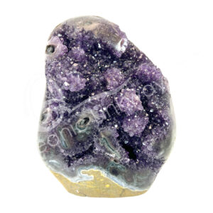 Uruguayan Amethyst A Cut Base Polished Geode