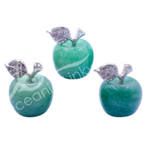 Green Aventurine Apple Carving